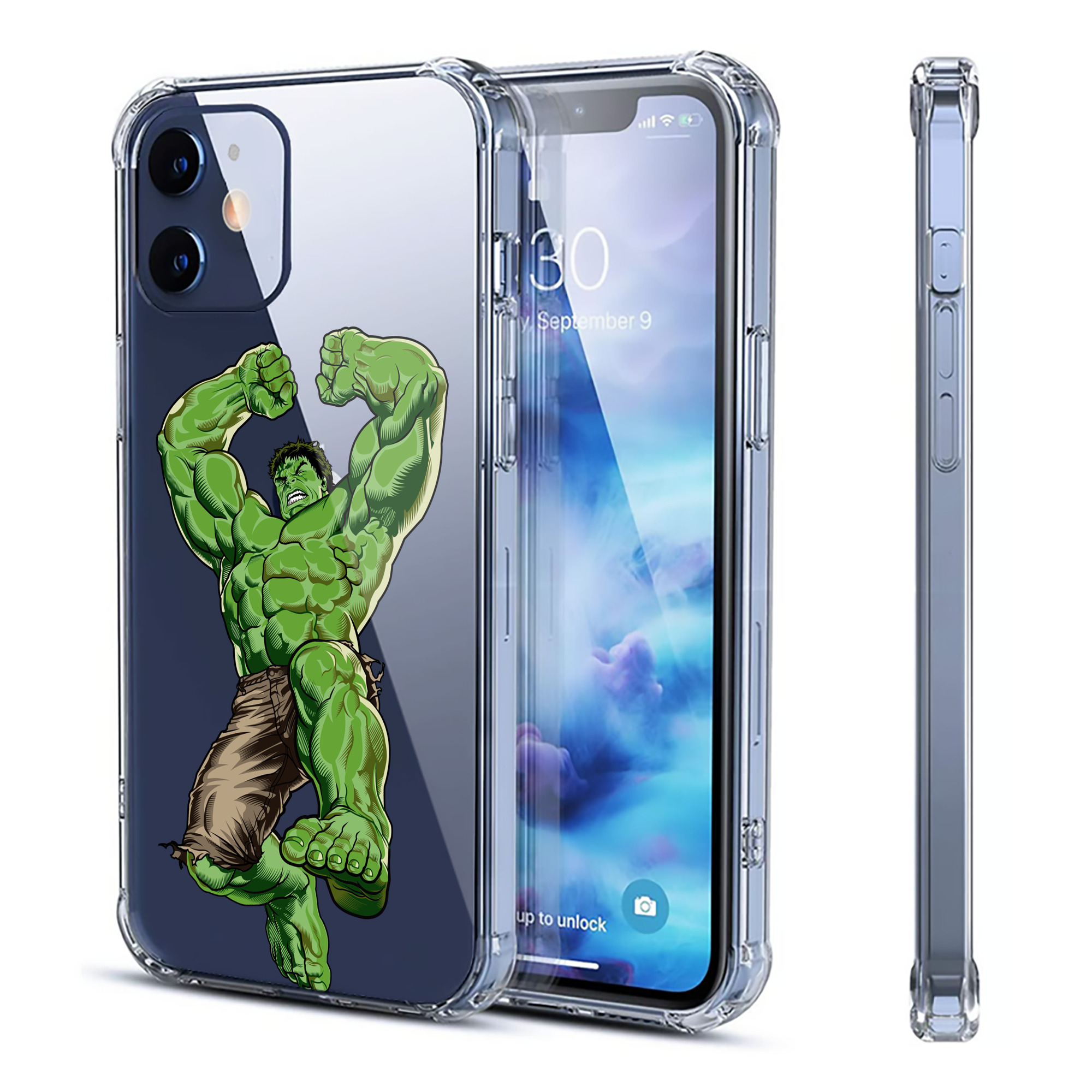 （画像用） アベンジャーズ The Avengers 【iPhone 12シリーズ対応】透明スマホケース（クリアソフトケース）